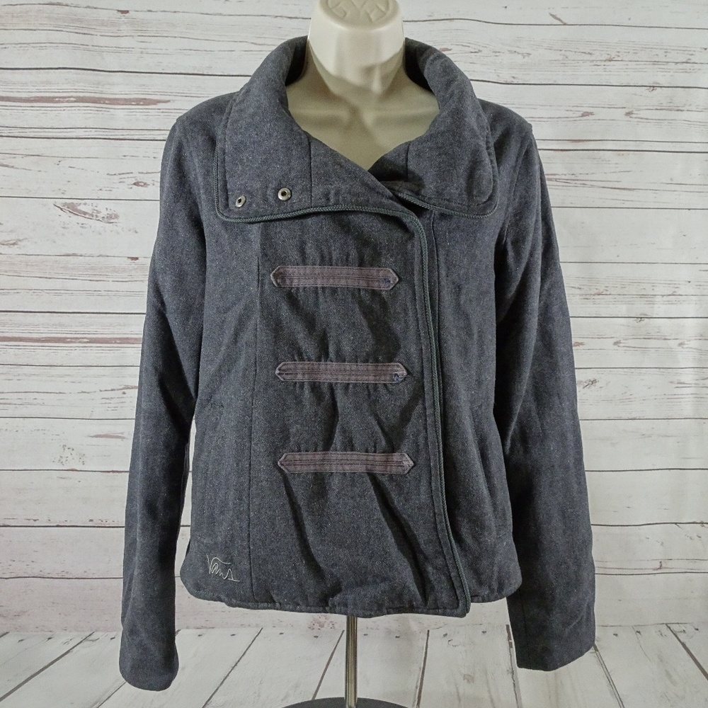 90's Vans Off The Wall Wool Blend Gray Jacket